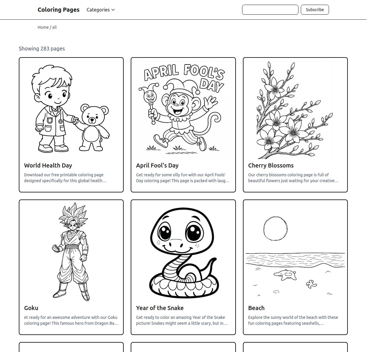 Coloring page